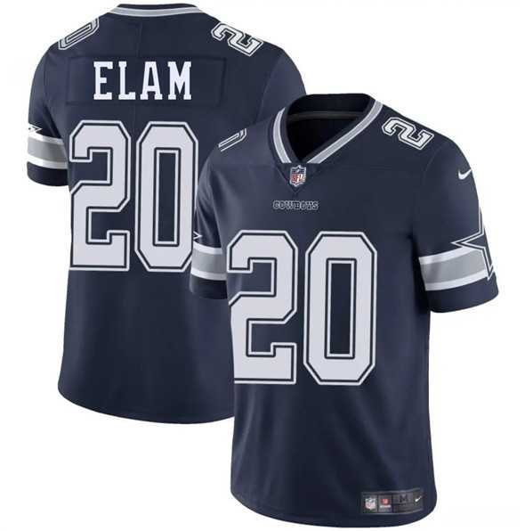 Men & Women & Youth Dallas Cowboys #20 Kaiir Elam Navy 2025 Vapor Untouchable Limited Stitched Jersey